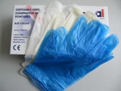 Medical Supply Powdered or Powder Free Clear Vinyl Gloves