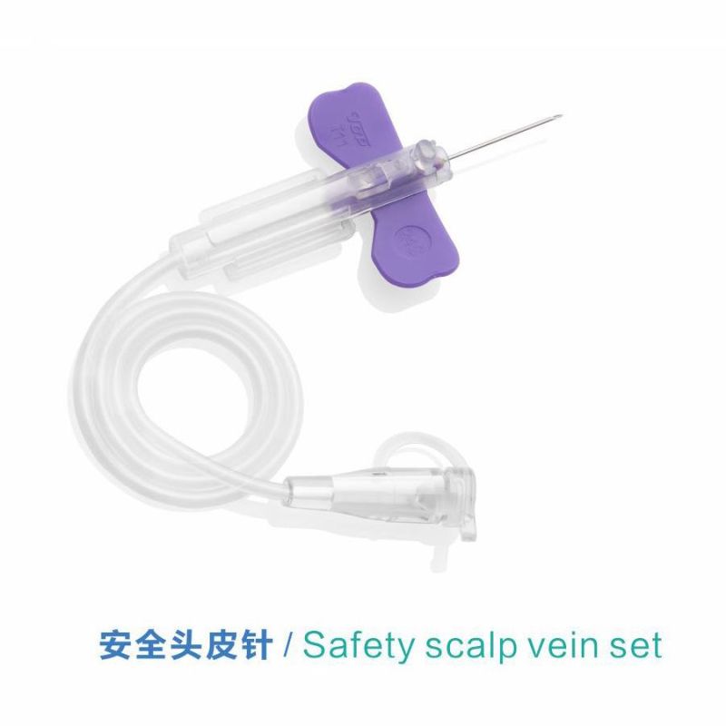 Source Supply Flexible Tube Infusion Scalp Vein Set with Double Wings