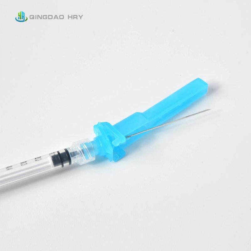 2 or 3 Part Medical Disposable Sterile Syringe with Safety Needle ISO13485-2016, CE, Anvisa, FDA, Kgmp, Cfda Certified