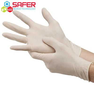 Disposable 9 Inch Hand Gloves Latex Powder Made in Malaysia
