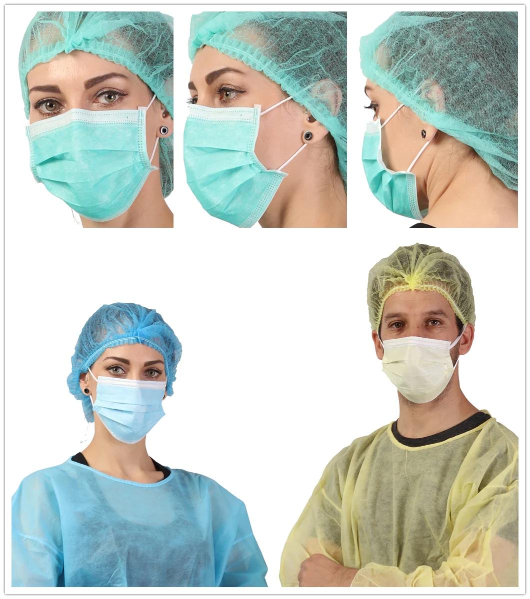 China Medical Disposable 3-Ply Non-Woven Proof 3 Ply Normal Earloop Face Mask