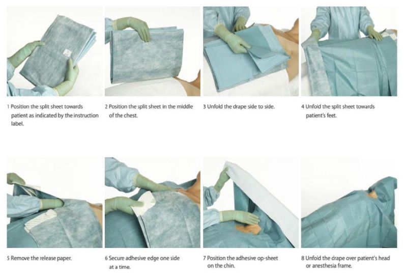 Medical Supply Nonwoven Disposable Ent Split Surgical Drape