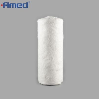 China Wholesale Absorbent White Bleached Cotton Wool Roll 500g