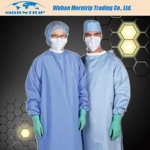Disposable Non-Woven Blue Dustproof Isolation Gown Surgical Gown Lab Coat