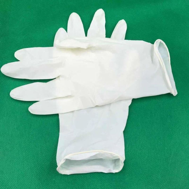 Disposable Medical Powder Free Sterile Rubber Inspection Gloves