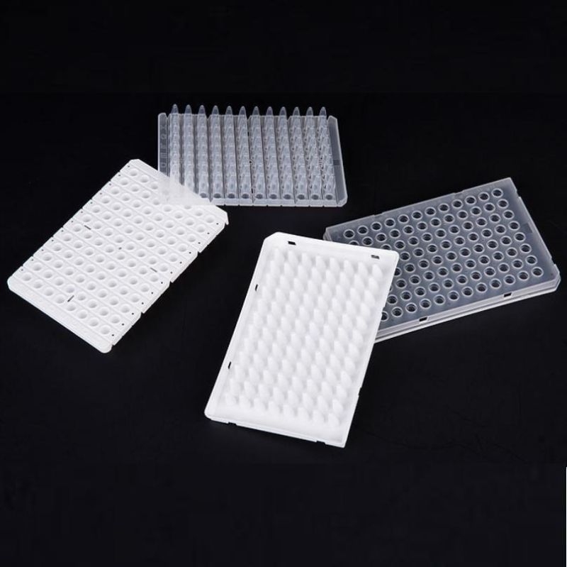 PCR Plates Disposable 0.1ml 0.2ml 96 Well Reaction Half Skirted Rack Tube PCR Plates