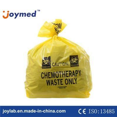 Plastic Disposable Biohazard Medical Waste Bag LDPE Yellow Biohazard Garbage Trash Bag