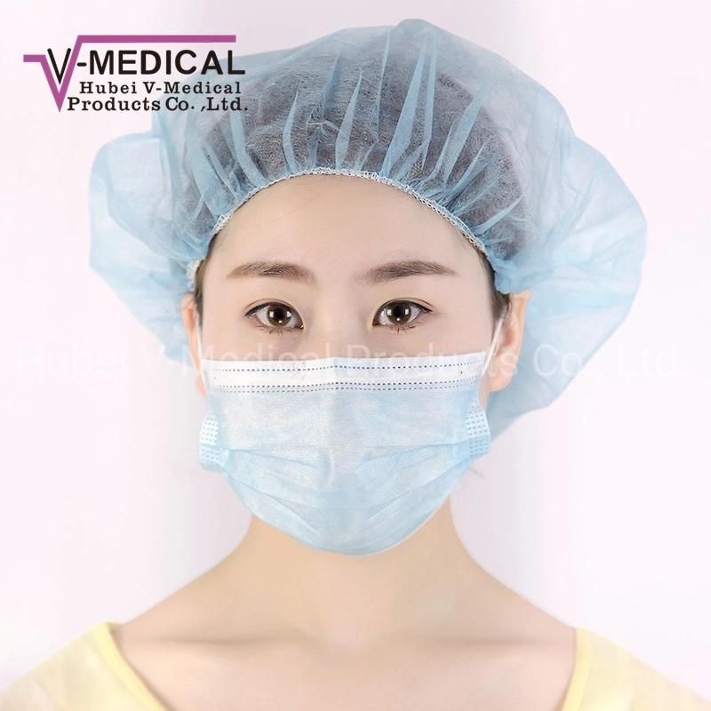 blue Medical Surgical Mask Hospital Disposable 3 Layer Face Masks