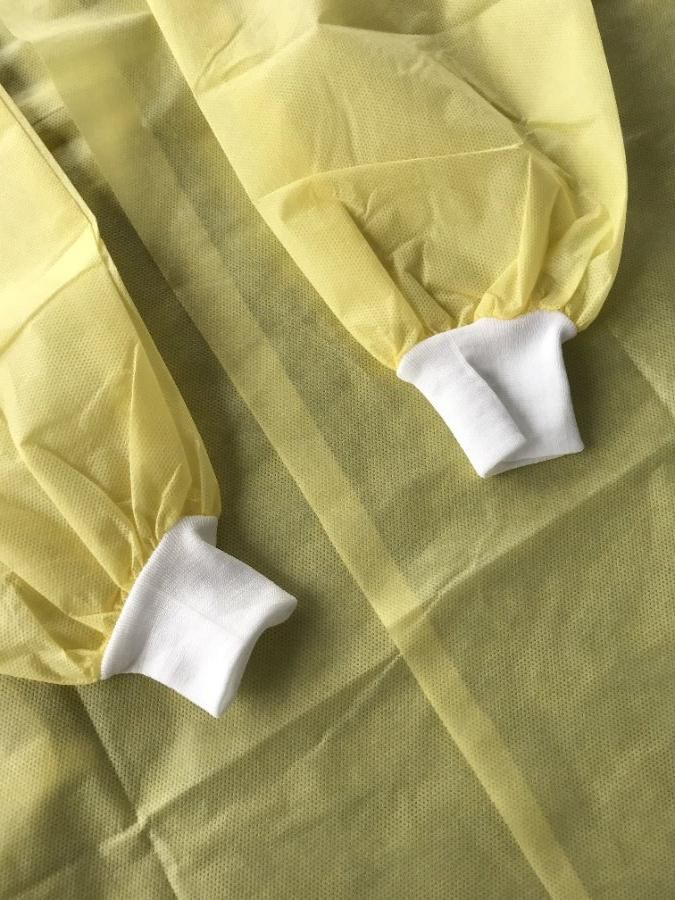 Factory Directly Wholesale Non Woven Disposable Isolation Gown Surgical Gown
