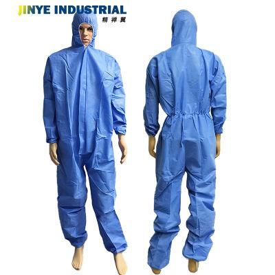 Industrial Mechanical Microporous Disposable PP Nonwoven Antistatic Coverall