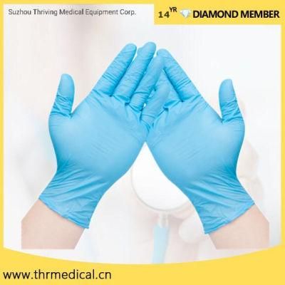 Latex PVC Heavy Duty Synthetic Medical Nitrile Gloves (THR-NG12)