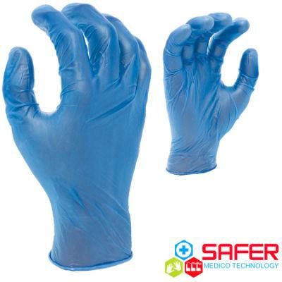 Latex Powder-Free Blue Vinyl Examination Gloves