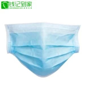 Adult 3 Ply Disposable Nonwoven Fabric Melt Blown Fliter Face Dust Protective Mask Factory Price
