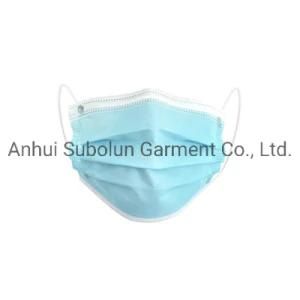 Disposable 3-Layer Non-Woven Dustproof Medical Surgical Face Mask for Respiratory Protection