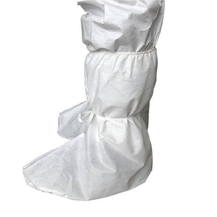 Supplier Microporous Non-Woven Antistatic Non Skid Clean Room Hand Made Disposable Hospital Medical Shoe Cover Boot Cover with Strips