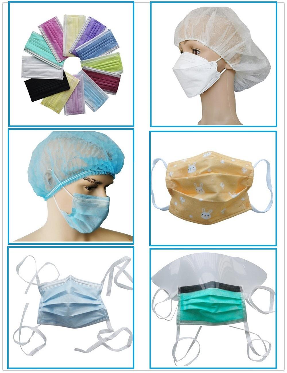 Xiantao Exporter CE Approved Disposable Non Woven 3ply Pleated Face Mask Polypropylene Mask in Three Layers Dust and Germ Masks with Ear Support