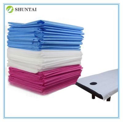 SPA Material 120*220cm Disposable Fitted Bed Sheets for SPA Massage Table Cover