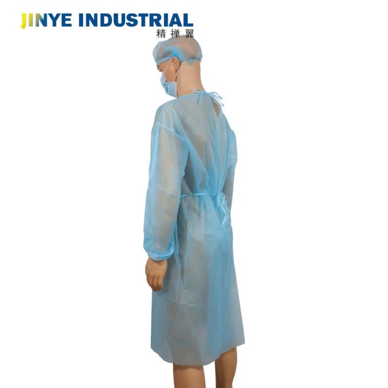 Disposable PP Non Woven Knitted Cuffs Steile/Non Sterile Isolation Gown