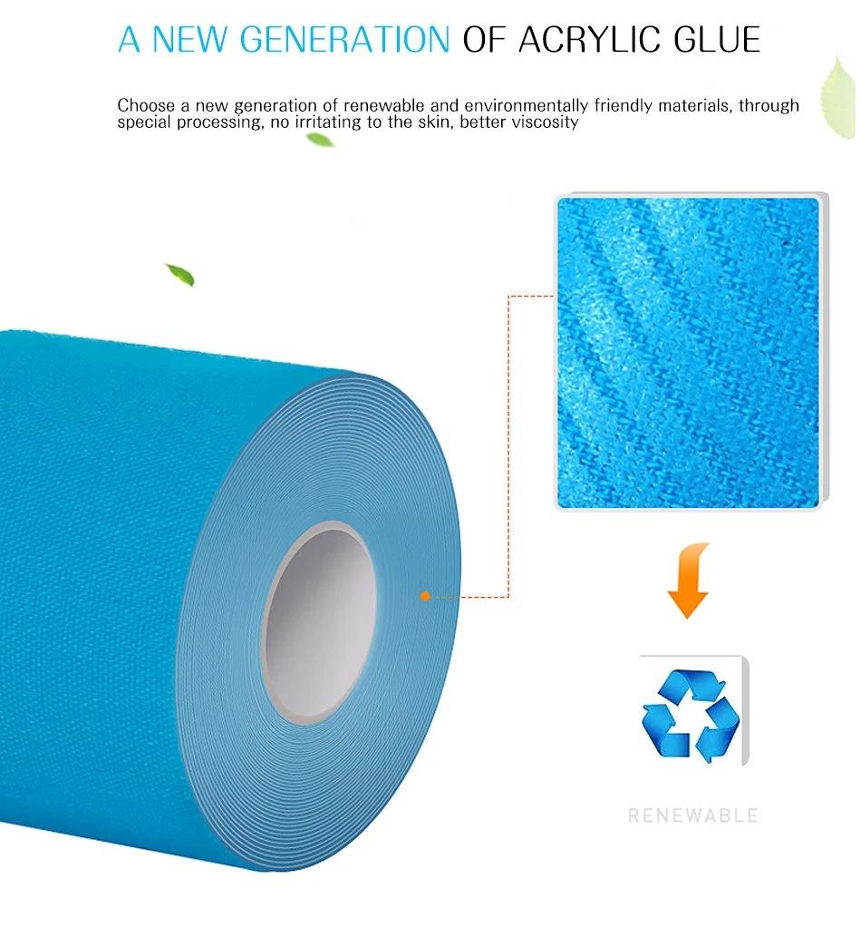 Customized 100% Cotton Sport Athletes Medical Colored Kinesiology Tape
