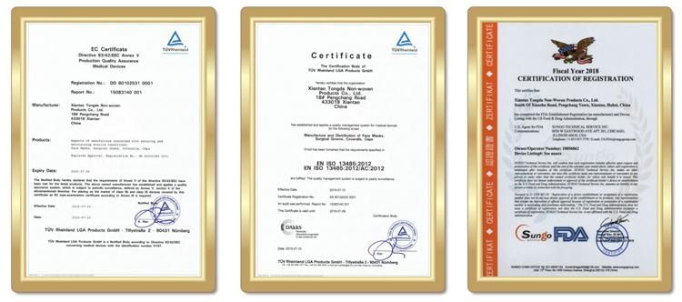 3 Lay Non Woven Customized Sterile Protective Breathable Daily Use Medical Disposable Anti Virus Mask