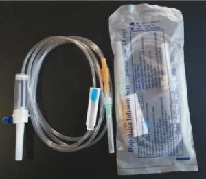 Medical Sterile Infusion Set with Stainless Steel Puncture Device, Sterile IV Set with Needle