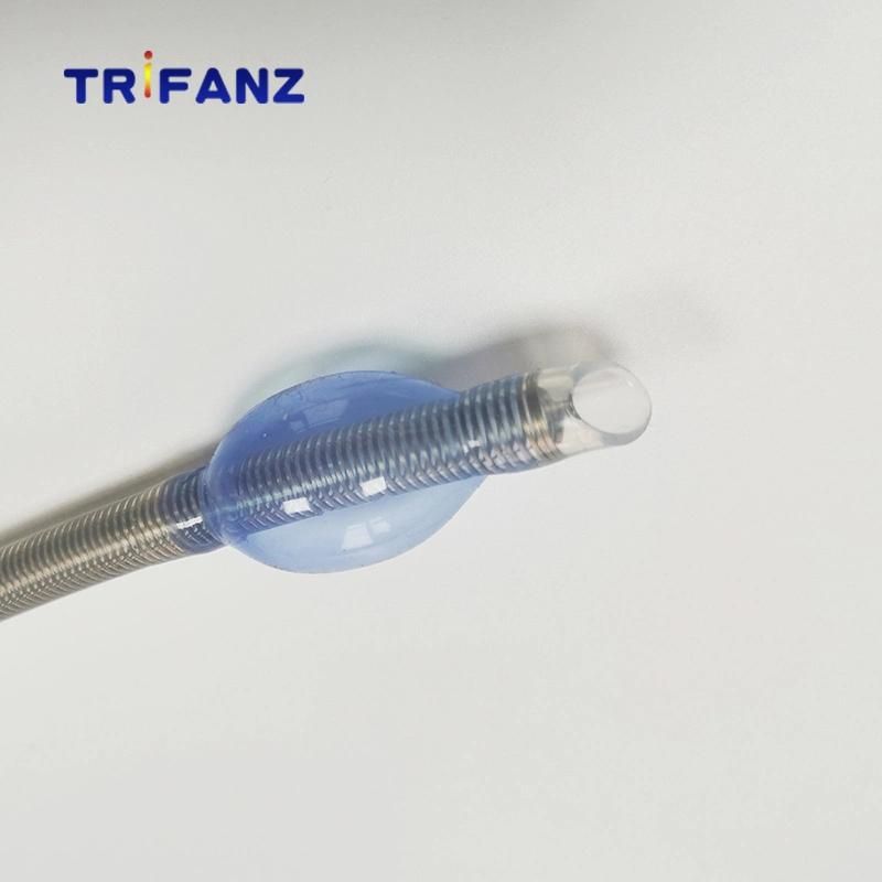 Reinforced Oral Nasal Silicone Endotracheal Tube Types Without Cuff