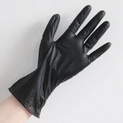 Disposable Powder Free Latex Free Black Blended Vinyl Nitrile Safety Glove for Beauty Salon
