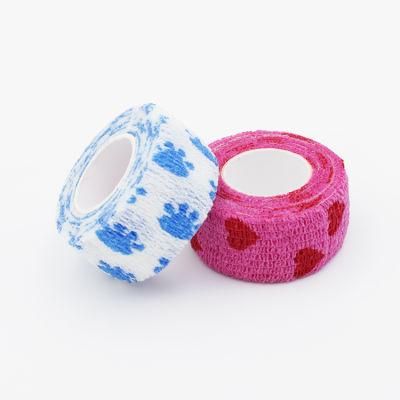 Colorful Cohesive Flexible Bandage Cotton Self Adhesive Bandage