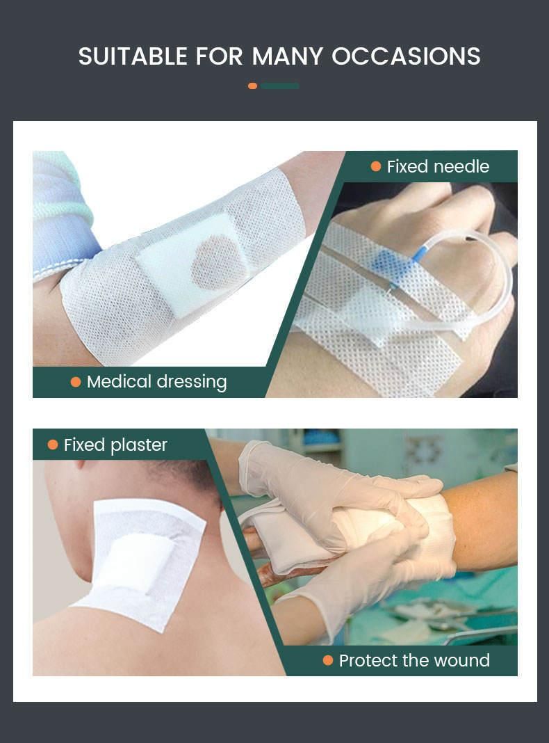 Surgical Non Woven Adhesive Medical Dressing Tape / Fixation Roll / White Non-Woven Fixing Roll
