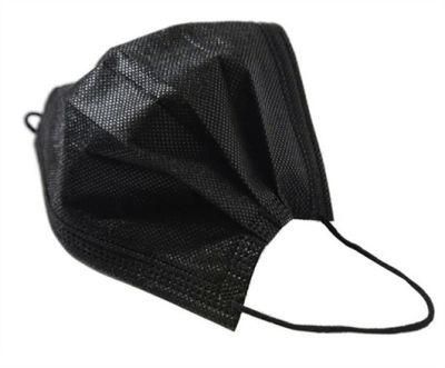 OEM 3plys Disposable Non-Woven Medical Black Face Mask