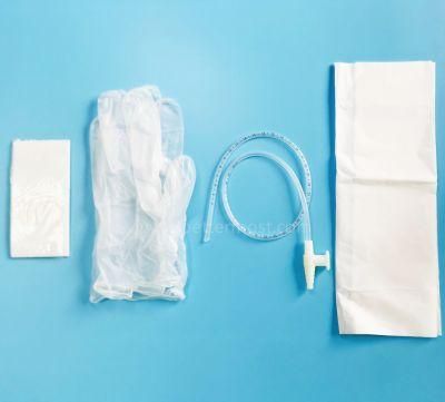 Disposable High Quality Medical PVC Suction Catheter Kit Size F6-F20