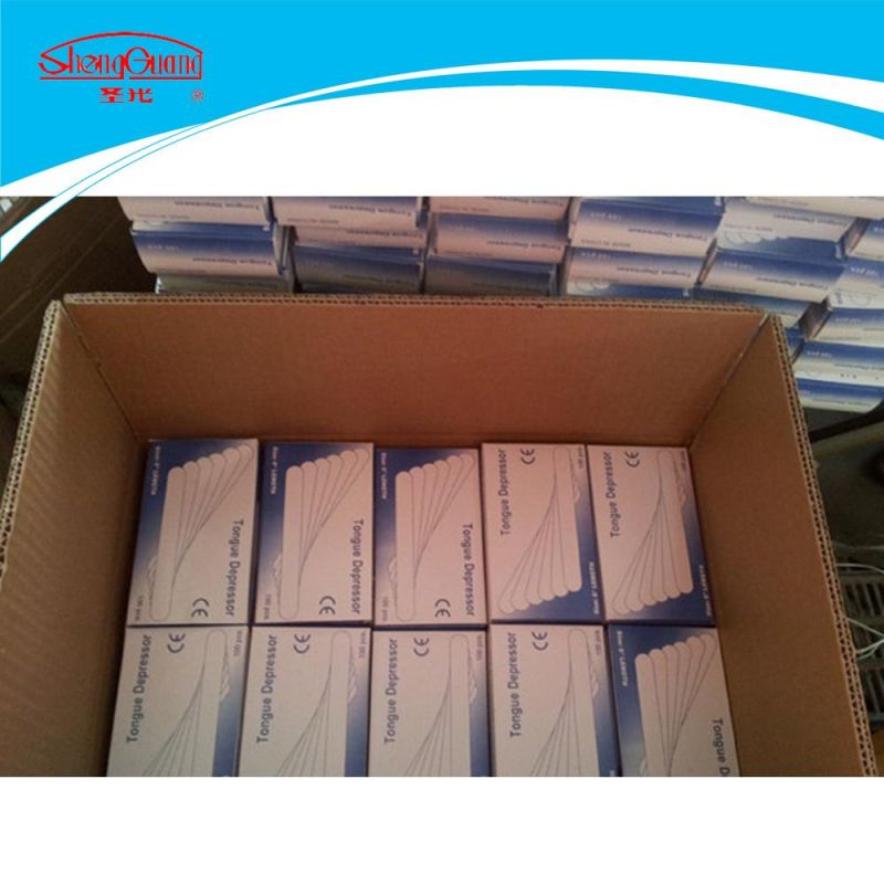 Disposable Medical Smooth Wooden Bamboo Tongue Depressor