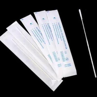 Nasal Sampling Swabs Disposable Medical Products Transport Swabs with Nylon Flocked Tip Op&No Swab