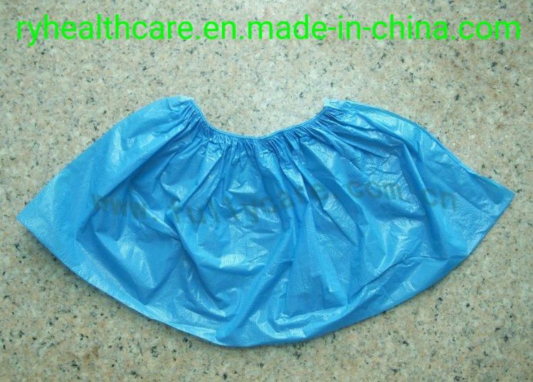 Factory Wholesale Shoe Cover Disposable Blue Non Woven Shoe Cover Waterproof Dustproof Shoe Cover