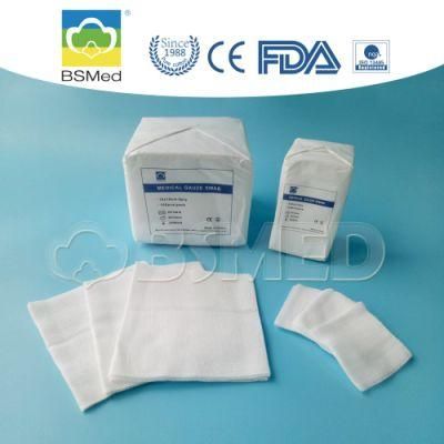 100% Natural Cotton Medical Absorbent Non Sterile or Sterile Gauze Swabs