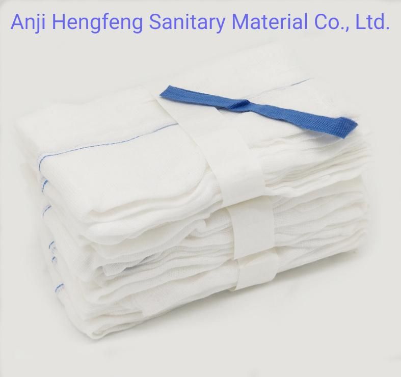 Mdr CE Approved 100% Cotton Tasteless and Colorless Laparotomy Sponge with X-ray