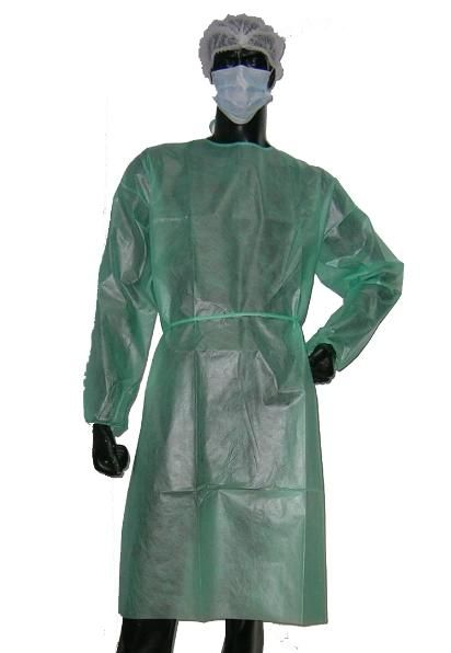 Disposable Waterproof PP+PE Surgical Gown Hospital Use Medical Adult Use Anti-Bacterial Isolation Gown