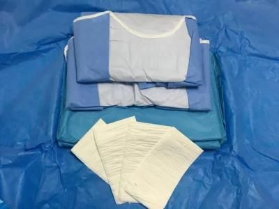 Surgical Hospital Products Baby Delivery Pack/Kits with Surgical Gowns