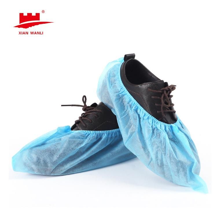 China Anti-Slip Disposable PP Shoe Cover Non Skid Nonwoven Shoe Covers