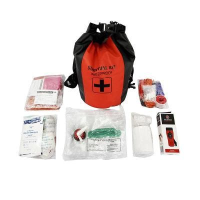 Wal-Mart Supermarket Certified Supplier Outdoor Survival First Aid Kit with TUV Rheinland CE FDA Certified