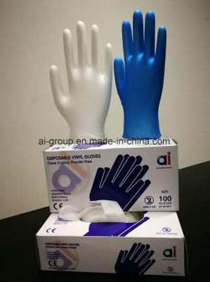 Dotp Disposable Vinyl Gloves DINP Free Powder and Powder Free for Medical Food Industrial