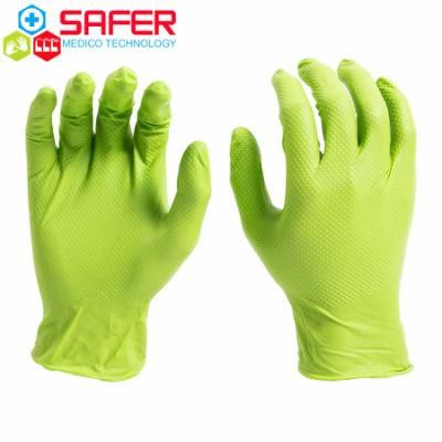 Medical Nitril Gloves Powder Free Examination for Hospital with High Quality Green