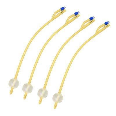 Disposable Latex Foley Catheter with Hard Valve Two Way Urinary Catheter