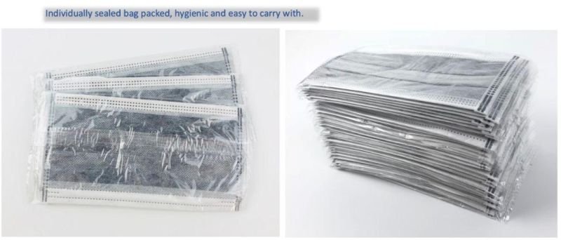 Disposable 4/5 Ply Face Mask Black Non-Woven Face Mask