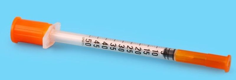 Disposable Insulin Syringe with Needle
