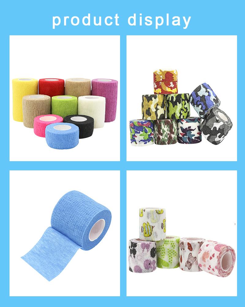 Cohesive Elastic Vet Wrap Self-Adhesive Bandages Medical Supply Elastic Tubular Bandage Gspmed Elastic Bandage