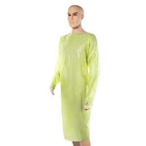 Disposable Gown Thumb Loop Disposable PE Apron PP Isolation Gown