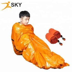 Survival Emergency Bivvy Bag PE Mylar Sleeping Bag 84X36inch with Whistle