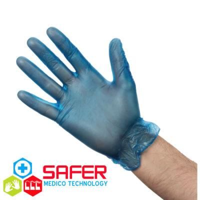 Disposable Gloves Manufacturers Powder Free Blue 4 Mil Vinyl Gloves