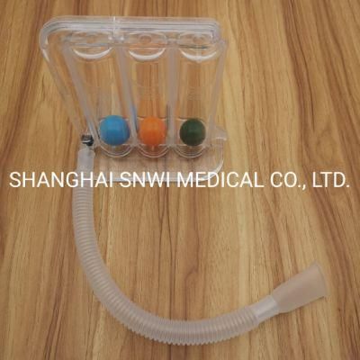 Medical Device Three Color Ball Breathing Exerciser Spirometer with CE ISO